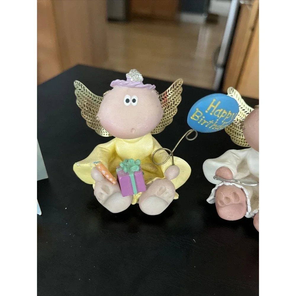 Angel Cheeks Lot of 3 Figurines. Birthday, New Baby, Xmas